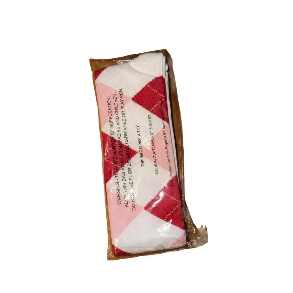 Golf Knickers Colorful Knee High Argyle Cotton Socks For Men Pink White Red New